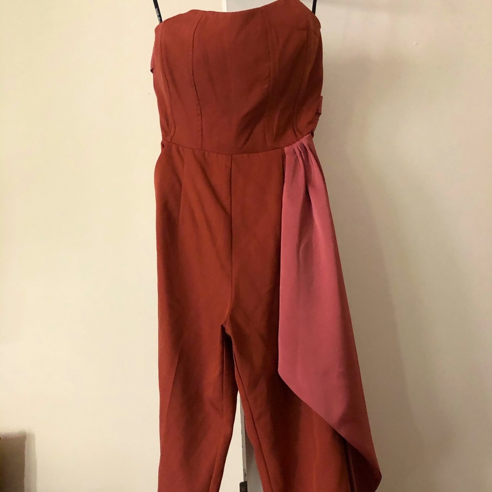 Lavish Alice Strapless Jumpsuit